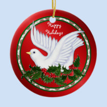 Dove & Holly Ornaments ornaments