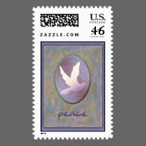 Dove In Blue - Peace stamps