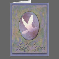 Dove In Blue - Thank You cards