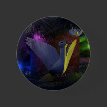Dove in Christmas Tree Button buttons