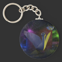 Dove in Christmas Tree Keychain
