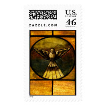Dove in stained glass - February 2005 postage by viviculture Dove in stained glass - February 2005 postage