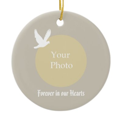 Dove Memorial Christmas Ornament - In our Hearts