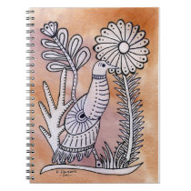 Dove, Mexican Bark Style Notebook