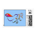 Dove N Flower Postage