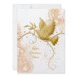 Dove n swirls catholic wedding personalized announcement