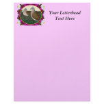 Dove Nest and Flowers Custom Letterhead