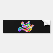 Dove of Hearts Bumper Sticker