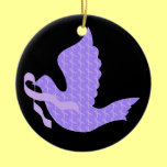 Dove of Hope Lavender Ribbon - All Cancer Ornaments
