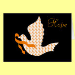 Dove of Hope Orange Ribbon - Leukemia Cards