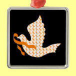 Dove of Hope Orange Ribbon - Leukemia Christmas Tree Ornaments