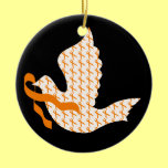 Dove of Hope Orange Ribbon - Leukemia Ornament