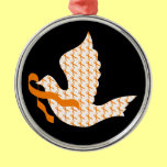 Dove of Hope Orange Ribbon - Leukemia Ornaments