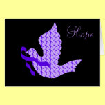 Dove of Hope Purple Ribbon - Alzheimer's Disease cards