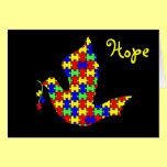 Dove of Hope - Puzzle Pieces Cards
