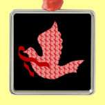 Dove of Hope Red Ribbon - AIDS & HIV Ornament