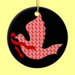 Dove of Hope Red Ribbon - AIDS & HIV Ornaments