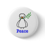 Dove of Peace buttons