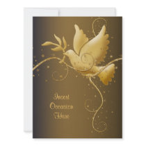 Dove of peace Christmas Personalized Announcements
