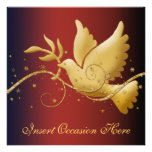 Dove of peace Christmas Personalized Invitation