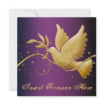 Dove of peace Christmas religious invitations