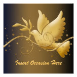 Dove of peace Christmas religious Personalized Invite