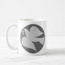 Dove of Peace Sign Coffee Mugs