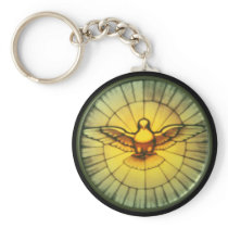 Dove of the Holy Spirit Keychains