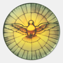 Dove of the Holy Spirit Round Sticker