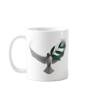 Dove-olivebranch mugs