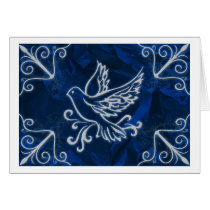 Dove on Blue Foil cards