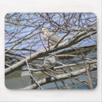 Dove Pair Among The Branches mousepads