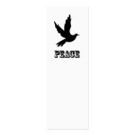 Dove Silhouette Bookmark Business Card Templates