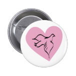 Dove Surrounded by Pink Heart