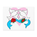 Dove Wedding Decoration postcards