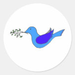 dove with branch sticker