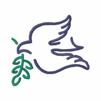 Dove with Fig Outline embroidered shirts by ZazzleEmbroidery Dove with Fig Outline embroidered shirts
