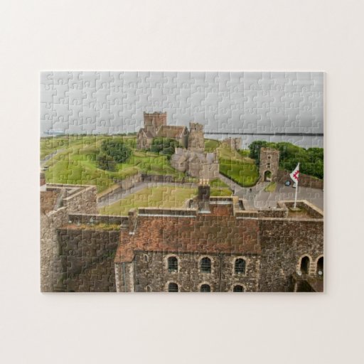 Dover Castle View Kent England Picture Jigsaw Puzzle Zazzle