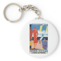 Dover Ostend Belgian National Railway Keychain