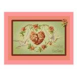 Doves and Hearts Valentine Cards Post Card