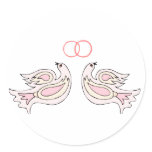 Doves And Wedding Rings Stickers