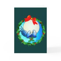 DOVES & HOLLY WREATH by SHARON SHARPE cards