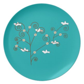 Doves in a Tree Plate
