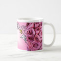Doves & Rings with Pink Roses (1) Favor Mug by bridalbydesign Doves & Rings with Pink Roses (1) Favor Mug