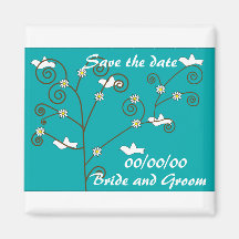 Doves save the date magnet 002