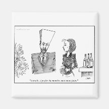Dovetail Head Cartoon Magnet