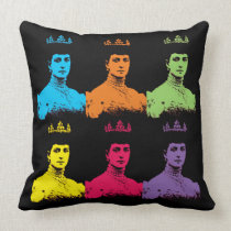 Dowager Queen Alexandra Pop Art Pillow pillows