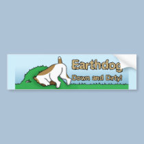 Down and Dirty Earthdog Bumper Sticker bumper stickers