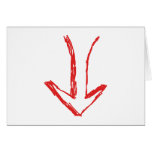 Down arrow. cards