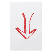 Down arrow. personalized flyer